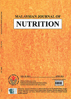 Malaysia Journal of Nutrition