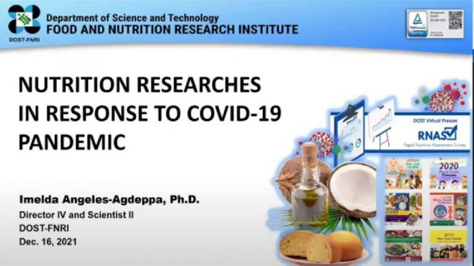 Session 3 Dr Imelda Angeles-Agdeppa_Nutrition Researches in Response to COVID-19 Pandemic (Philippines)