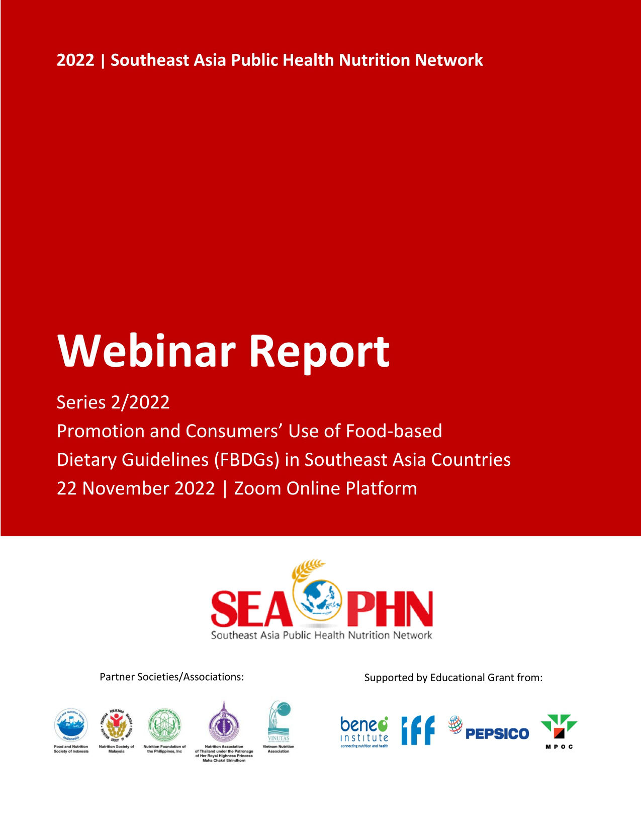 Webinar Series 2/2022: Promotion And Consumers’ Use Of Food-Based ...