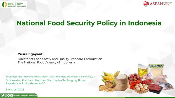 Cover image for Presentation 2: National Food Security Policy in Indonesia